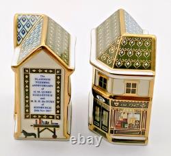 Crown Derby Royal Bookshop & Cake Shop Miniature Double Sided Ltd Ed 1st Boxed