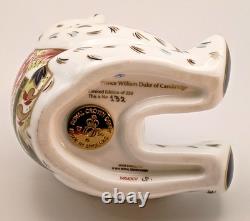 Crown Derby Set 4 Royal Bears William Catherine George Charlotte RARE Ltd Ed 250