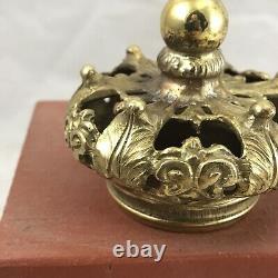 Crown For Madonna Royal Brass New Chisel 1 1/2in Diameter