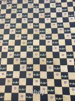 Crown Royal Black And Gold Bag Quilt Made From More Than 160 Bags