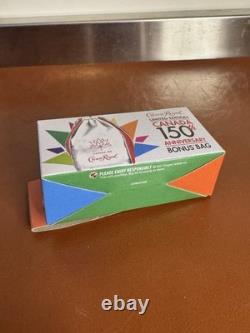 Crown Royal Canada 150th Anniversary White & Red Drawstring Bag Maple Leaf NEW