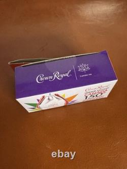 Crown Royal Canada 150th Anniversary White & Red Drawstring Bag Maple Leaf NEW