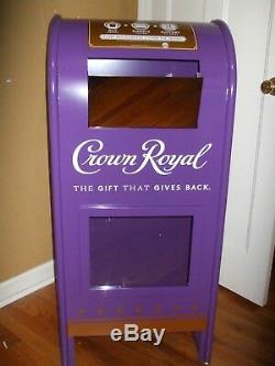 Crown Royal Display Mailbox Mail Box Man Cave Decor Garage Storage Whisky