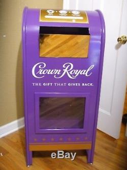 Crown Royal Display Mailbox Mail Box Man Cave Decor Garage Storage Whisky