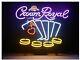 Crown Royal Poker Casino 20x16 Neon Sign Lamp Light Beer Bar With Dimmer