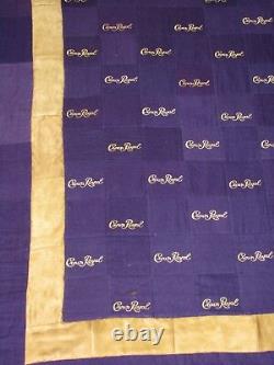 Crown Royal Purple And Gold Bag Quilt Made From More Than 160 Bags