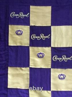 Crown Royal Purple And Gold Bag Quilt Made From More Than 160 Bags