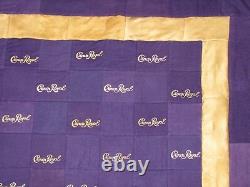 Crown Royal Purple And Gold Bag Quilt Made From More Than 160 Bags