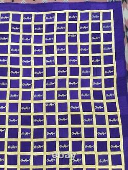 Crown Royal Purple And Gold Bag Quilt Made From More Than 160 Bags Large Size