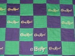 Crown Royal Purple And Green Bag Quilt Made From More Than 160 Bags