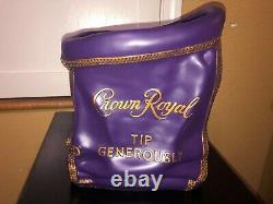 Crown Royal Purple Bag Tip Jar Man Cave Display New Decor Sign