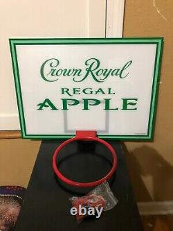 Crown Royal Regal Apple Nba Basketball Hoop Led Bar Sign Man Cavewhiskey Whisky