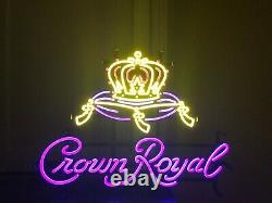 Crown Royal Whisky Led Bar Sign Man Cave Garage Decor Light New Whiskey