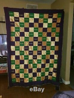 Crown Royal purple green apple Throw blanket. Shipping dates READ description