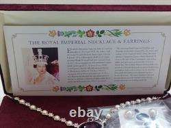 Crowns & Regalia The Royal Imperial Necklace Earrings Miniature Crown Collection
