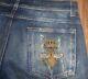 Dolce Gabbana Distressed Royal Crown Bee Jeans, Size It 46 / Uk 30 Made In Italy