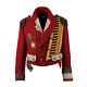 Dolce & Gabbana Royal Crown Military Epaulet Uniform Wool Coat Jacket Red 07672