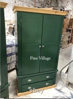 Dorchester Crown! Exclusive New Royal Dark Green Mirror Wardrobe