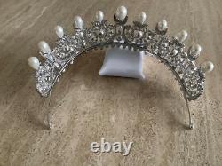 Empress Eugenie of France Pearl royal Tiara Crown style Emperor Napoleon tiara Empress Eugenie of France Pearl royal Tiara Crown style Emperor Napoleon tiara