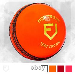 FORTRESS Royal Crown Cricket Balls Premium Grade Hand Stitched Leather Balls