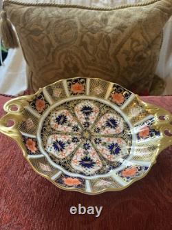 First Quality Royal Crown Derby Imari 1128 Gold Fluted Sweet Duchess Open Bowl