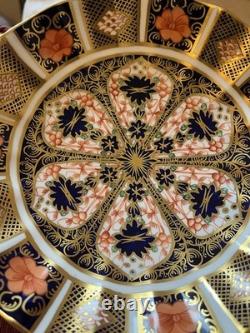 First Quality Royal Crown Derby Imari 1128 Gold Fluted Sweet Duchess Open Bowl