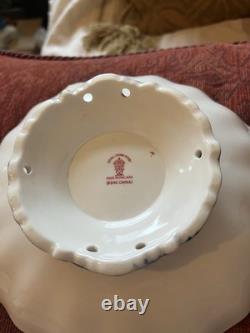 First Quality Royal Crown Derby Imari 1128 Gold Fluted Sweet Duchess Open Bowl