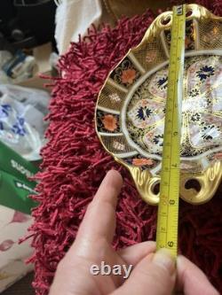 First Quality Royal Crown Derby Imari 1128 Gold Fluted Sweet Duchess Open Bowl