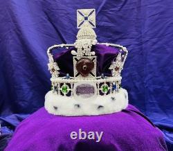 Handmade Imperial State Crown Replica 11 2000+ Gems Museum Quality