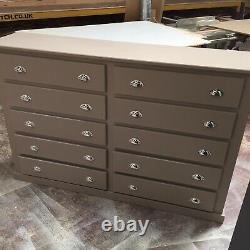 Handmade Royal Oak Crown 6 Drawer Chest! Free fitting