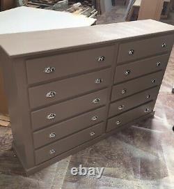 Handmade Royal Oak Crown 6 Drawer Chest! Free fitting