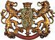 Heraldic Royal Lions Coat Of Arms Large 77cm Wall Sculpture Ornament Crown Crest