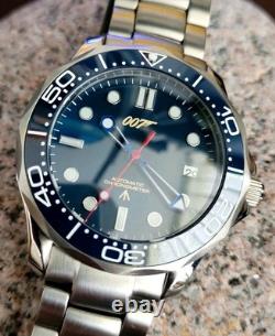 James Bond 007'Casino Royale' Seiko TMI NH35A Auto Movt Blue Watch 10ATM