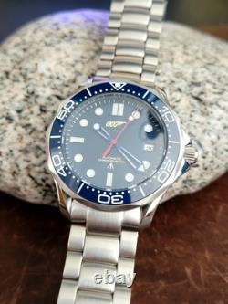 James Bond 007'Casino Royale' Seiko TMI NH35A Auto Movt Blue Watch 10ATM