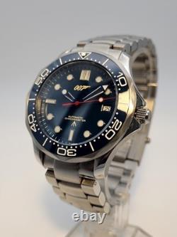 James Bond 007'Casino Royale' Seiko TMI NH35A Auto Movt Blue Watch 10ATM