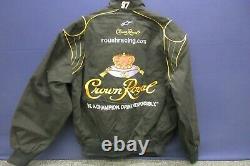 Jeff Hamilton Men's Black Nascar Jacket L Crown Royal Cup Series 97 JH Designs