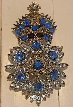 Joan Rivers RARE Royal Crown Brooch
