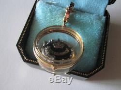 Juicy Couture Tiara Glass Case Charm Rare VHTF Crown Ring In Box Fairytale Royal