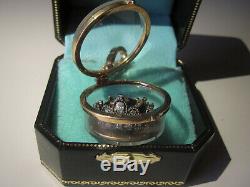 Juicy Couture Tiara Glass Case Charm Rare VHTF Crown Ring In Box Fairytale Royal