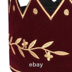 King Royal Arch Chapter Crown Cap Red Velvet & Gold New