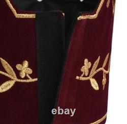 King Royal Arch Chapter Crown Cap Red Velvet & Gold New