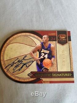 Kobe Bryant Crown Royale Majestic Signatures 2010 Lakers On Card Autograph Auto