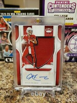 Kyler Murray Chronicles Crown Royale Rookie Patch Auto /49 Cardinals
