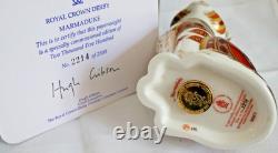 LTD ROYAL CROWN DERBY SITTING CAT MARMADUKE PAPERWEIGHT GOLD 1st QTY BOX & CERT