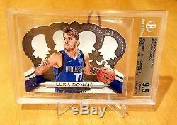 Luka Doncic 2018-19 Crown Royale #63 Rookie Card BGS 9.5 (10, 9.5, 9.5, 9.0)