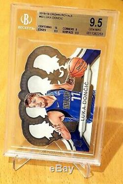 Luka Doncic 2018-19 Crown Royale #63 Rookie Card BGS 9.5 (10, 9.5, 9.5, 9.0)