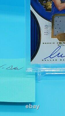 Luka Doncic 2018-19 Panini Gold Crown Royale Rookie Jersey Auto On Card 09/25