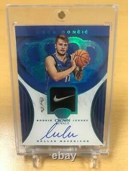 Luka Doncic 2018 Crown Royale Rc Auto Jersey One Of One 1/1 Nike Tag