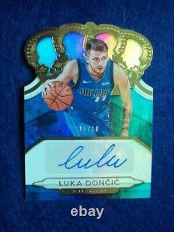 Luka Doncic 2018. Panini. Crown Royale. Gold. Auto. Mavericks