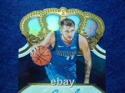 Luka Doncic 2018. Panini. Crown Royale. Gold. Auto. Mavericks